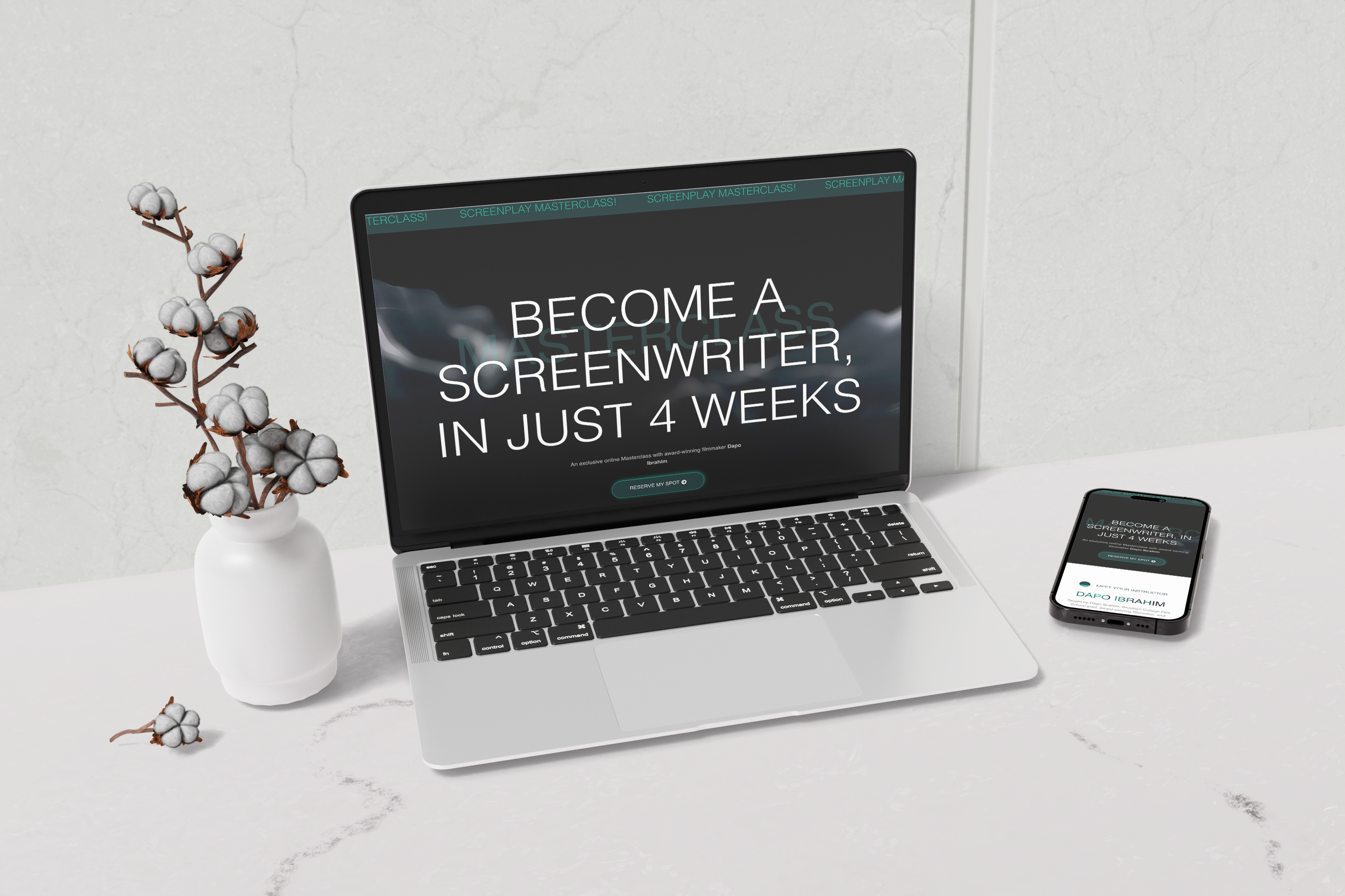 Screenplay Masterclass (Landing Page)